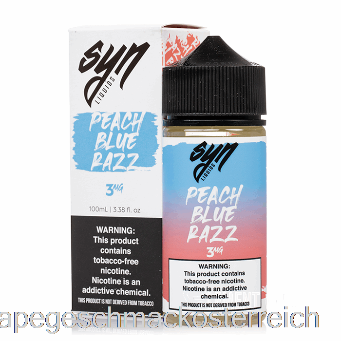 Peach Blue Razz – Syn-Flüssigkeit – 100 Ml, 0 Mg Vape-Geschmack